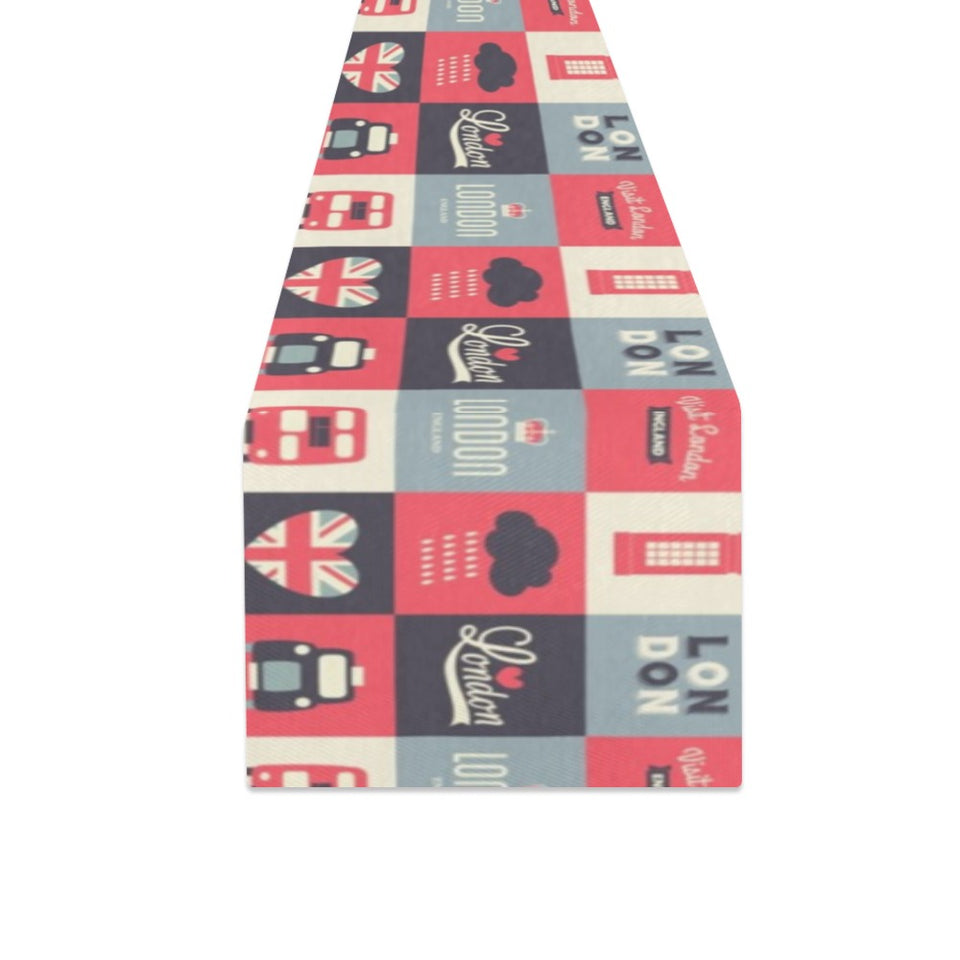 British Pattern Print Design 05 Table Runner
