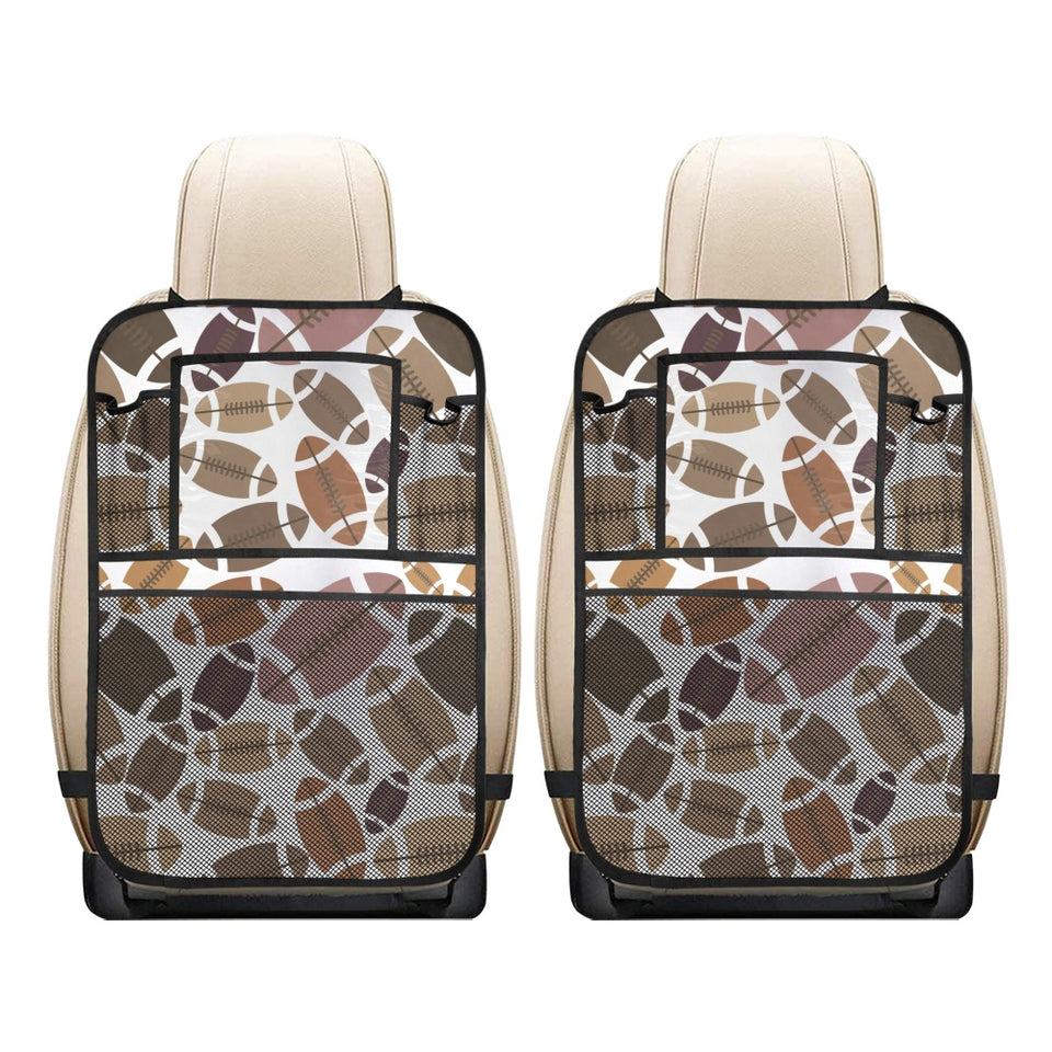 American football ball pattern Car Seat Back Organizer