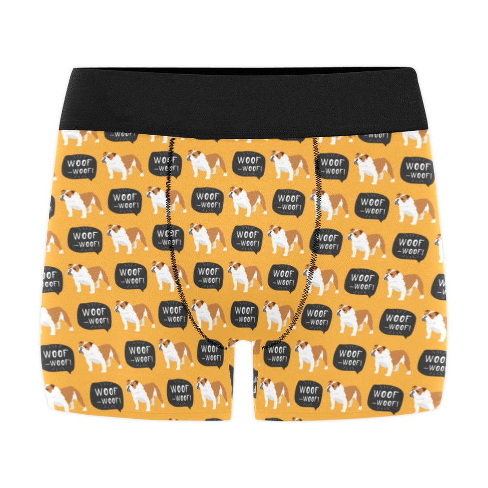 English Bulldog Pattern Print Design 04 Men's All Over Print Boxer Briefs Men's Underwear