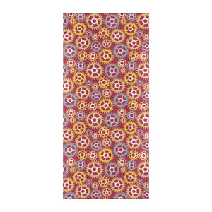 Gear Pattern Print Design 04 Beach Towel
