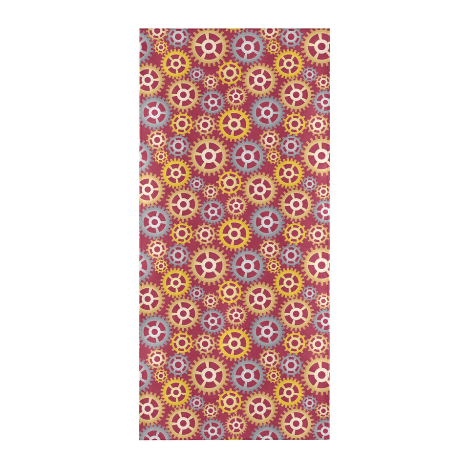 Gear Pattern Print Design 04 Beach Towel