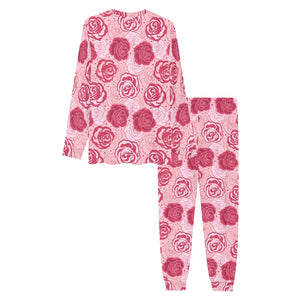 Rose Pattern Print Design 02 Men's All Over Print Pajama