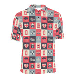 British Pattern Print Design 05 Men's All Over Print Polo Shirt