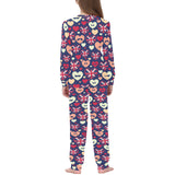 British Pattern Print Design 02 Kids' Boys' Girls' All Over Print Pajama Set