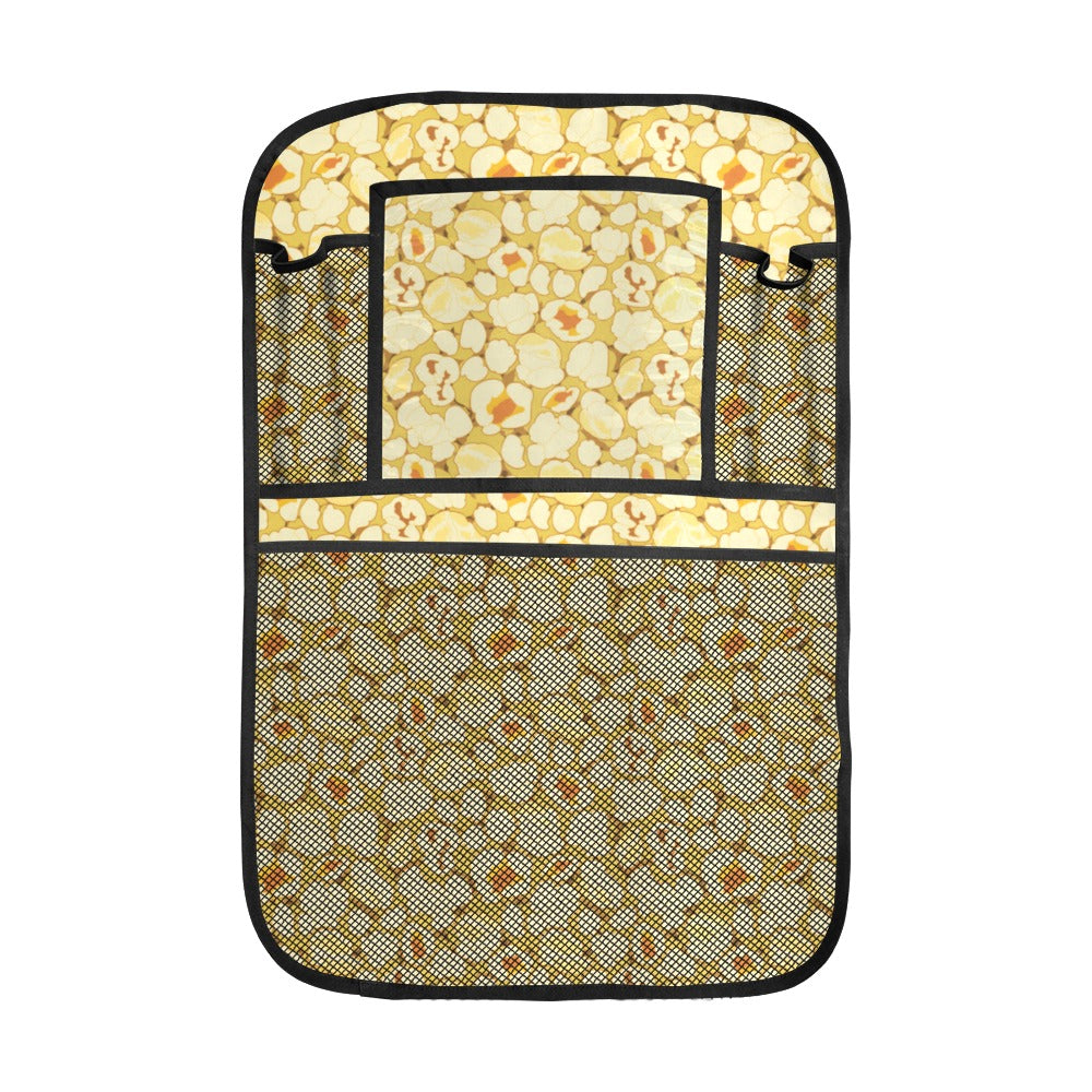 Popcorn Pattern Print Design 04 Car Seat Back Organizer