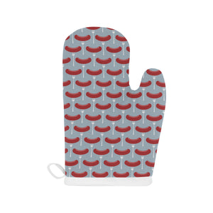 Sausage Pattern Print Design 02 Heat Resistant Oven Mitts