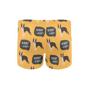 Boston terrier design pattern Men's Swimming Trunks