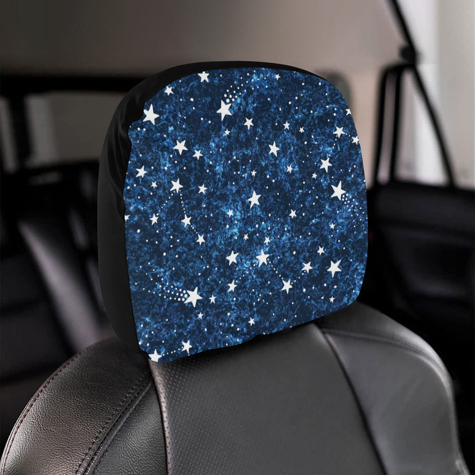 Night sky star pattern Car Headrest Cover