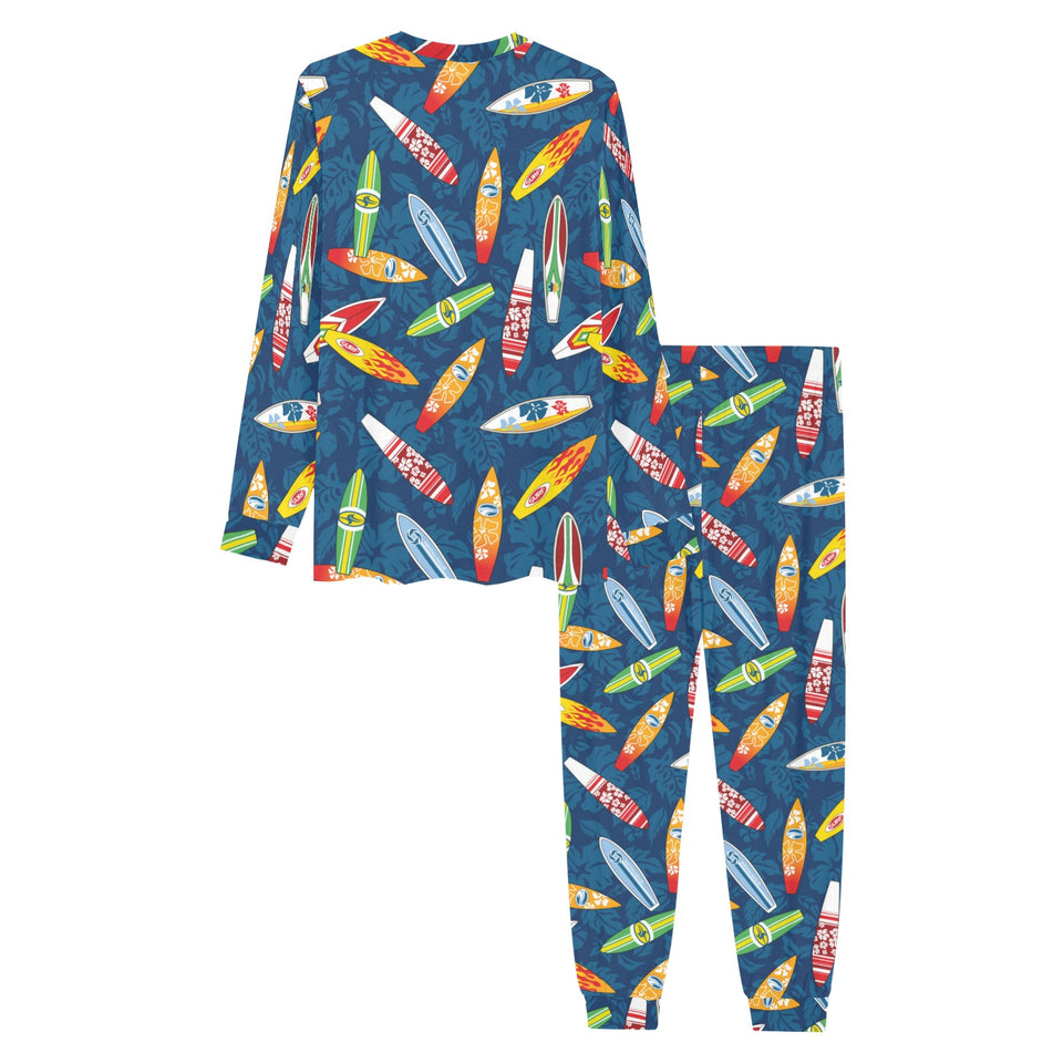 Surfboard Pattern Print Design 01 Men's All Over Print Pajama