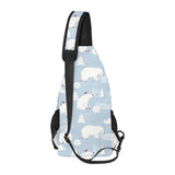 Cute polar bears Christmas decoration pattern All Over Print Chest Bag