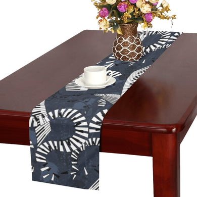 Piano Pattern Print Design 02 Table Runner