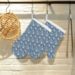 Seagull Pattern Print Design 04 Heat Resistant Oven Mitts