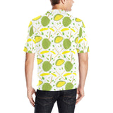 Durian pattern background Men's All Over Print Polo Shirt