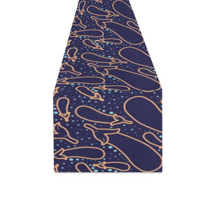 Eggplant Pattern Print Design 04 Table Runner