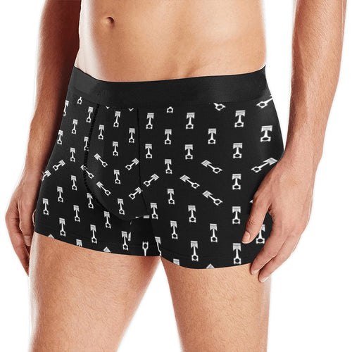 Engine Piston Black Theme Pattern Print Design 03 Men's All Over Print Boxer Briefs Men's Underwear