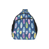 Surfboard Pattern Print Design 03 All Over Print Chest Bag