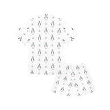 Penguin pattern Kids' Boys' Girls' V-Neck Short Pajama Set