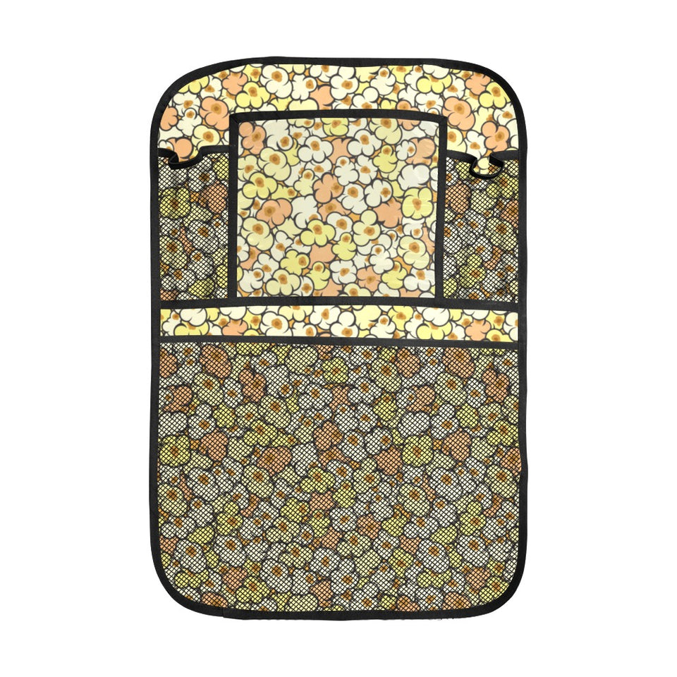 Popcorn Pattern Print Design 03 Car Seat Back Organizer