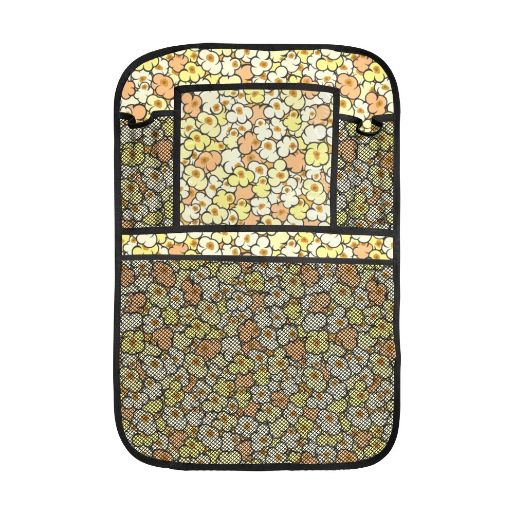 Popcorn Pattern Print Design 03 Car Seat Back Organizer