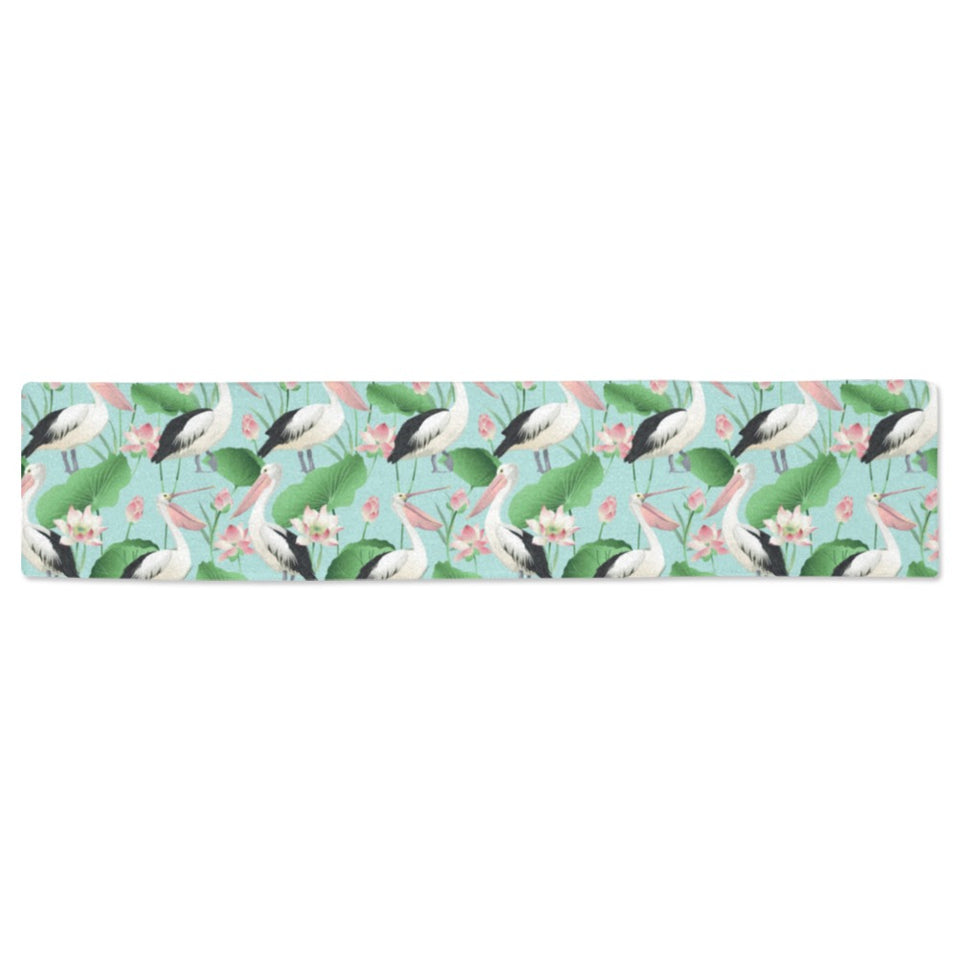 Pelican Pattern Print Design 01 Table Runner