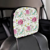 Hand drawn butterfly rose Car Headrest Cover