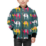 Camel pattern Kids' Boys' Girls' Bomber Jacket