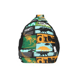 dinosaurs print pattern All Over Print Chest Bag