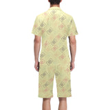 Camera Pattern Print Design 01 Men's V-Neck Short Pajama Set