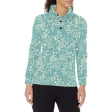 Classic Hand drawn Grape pattern Women's Long Sleeve Polo Shirt