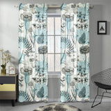 Dragonfly Butterfly Plants insect flower vintage s Gauze Curtain