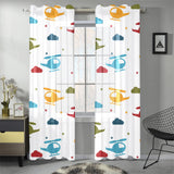 Colorful helicopter pattern Gauze Curtain