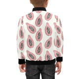 papaya pattern Kids' Boys' Girls' Bomber Jacket