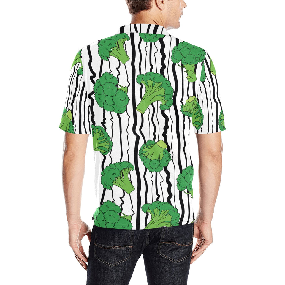 Cool Broccoli pattern Men's All Over Print Polo Shirt