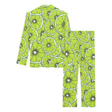 Slices of Lime design pattern Women's Long Pajama Set