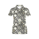 Gear Pattern Print Design 02 Women's All Over Print Polo Shirt