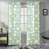 Tea pots Pattern Print Design 02 Gauze Curtain