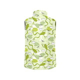 Cute frog dragonfly pattern Women's Padded Vest