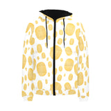 Potato Chips Pattern Print Design 03 Men's Padded Hooded Jacket