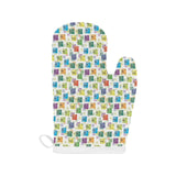 Chemistry Periodic Table Pattern Print Design 05 Heat Resistant Oven Mitts