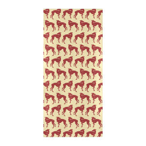 Greyhound Pattern Print Design 04 Beach Towel