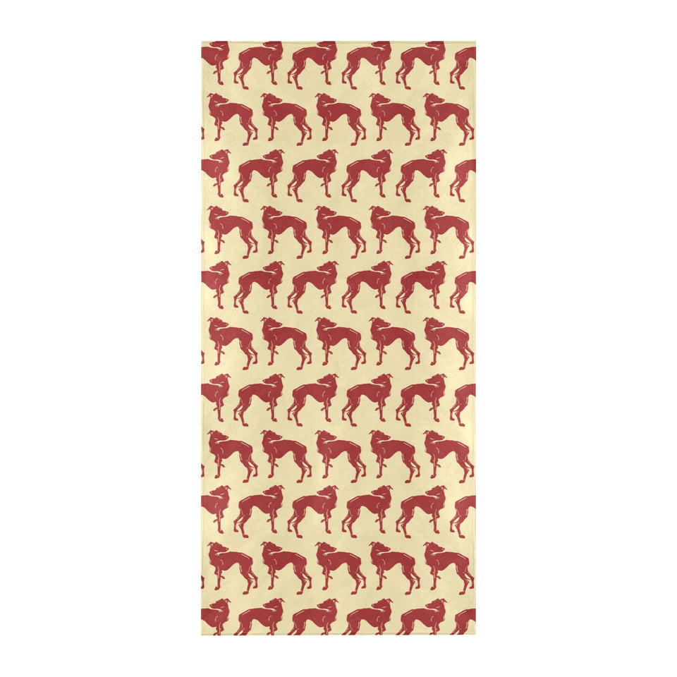 Greyhound Pattern Print Design 04 Beach Towel