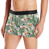 Toucan tropical green jungle palm pattern Men's All Over Print Boxer Briefs Men's Underwear