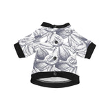 Guava tropical hand drawn pattern All Over Print Pet Dog Round Neck Fuzzy Shirt