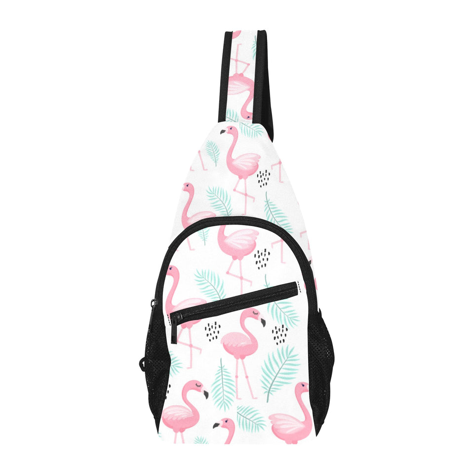 Cute flamingo pattern All Over Print Chest Bag