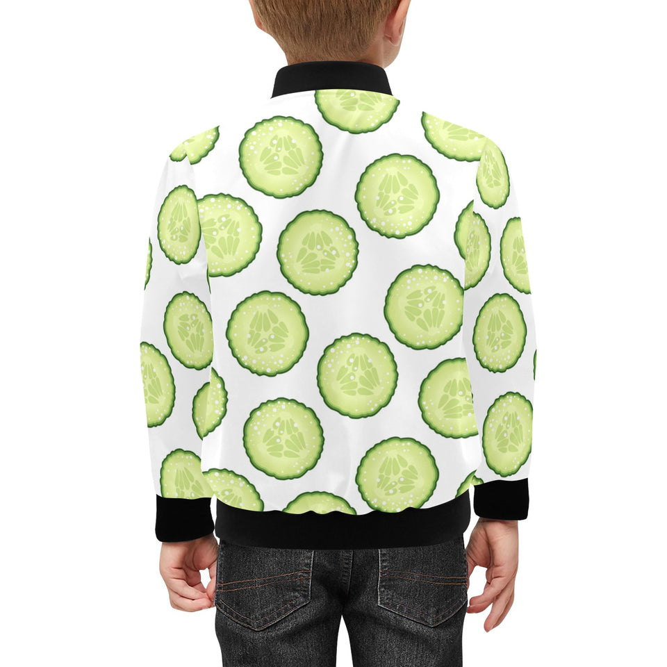 Cucumber slices pattern Kids' Boys' Girls' Bomber Jacket