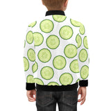 Cucumber slices pattern Kids' Boys' Girls' Bomber Jacket