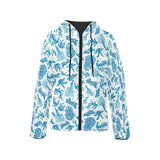 Coral Reef Pattern Print Design 01 Women's Padded Hooded Jacket