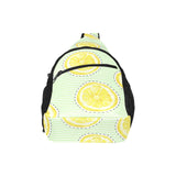 slice of lemon pattern All Over Print Chest Bag