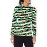 Horseshoes Pattern Print Design 01 Women's Long Sleeve Polo Shirt