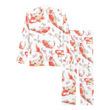 Watercolor Koi Fish Carp Fish pattern Women's Long Pajama Set